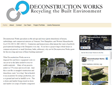 Tablet Screenshot of deconstructionworks.com